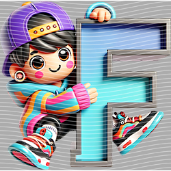 Cartoon letters-CL 651